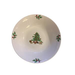 Meiwa Christmas Tree Serving Bowl Home For The Holidays Collection